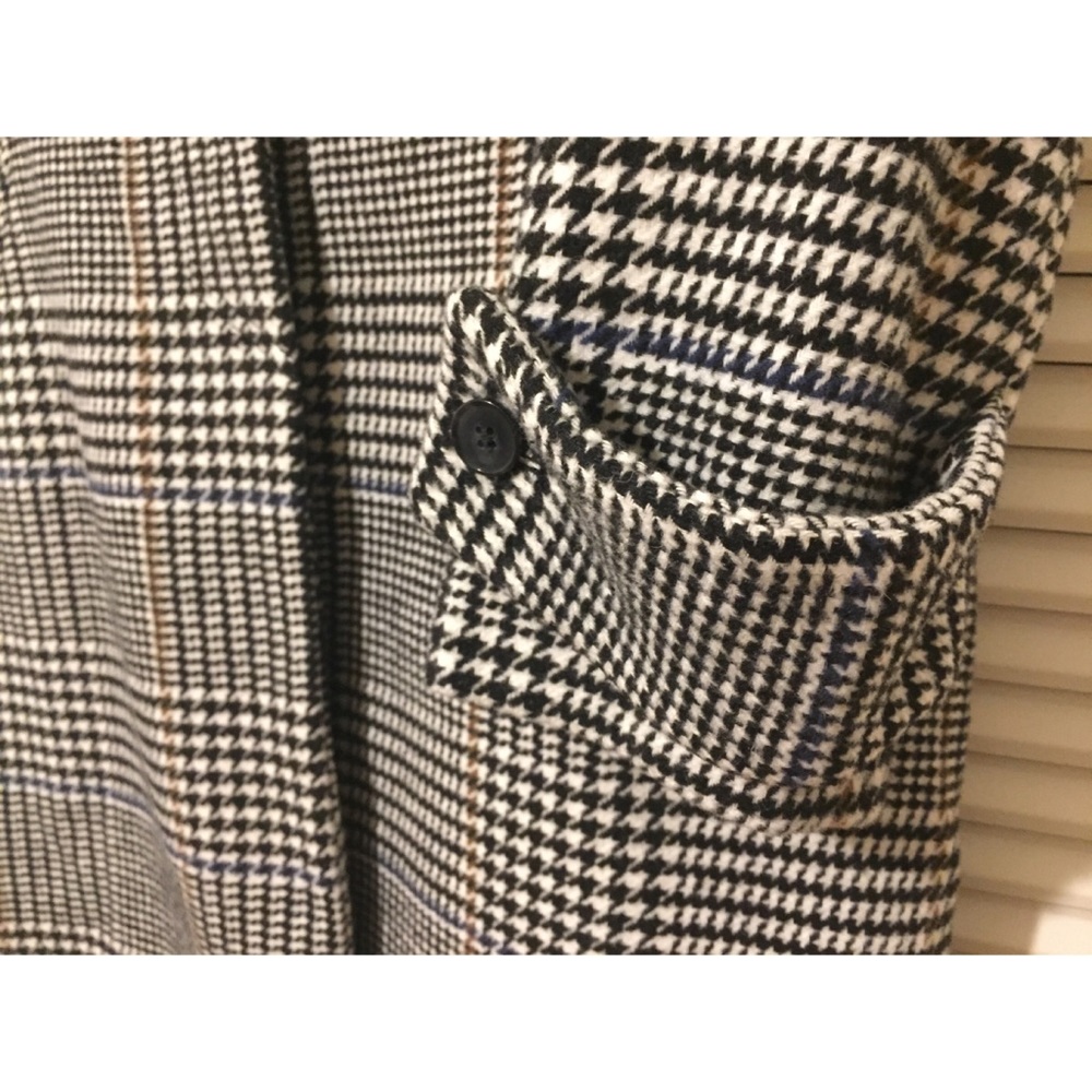 NWOT Zara Grey Tone Plaid Check Coat Size S - Picture 8 of 12